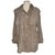 Dolce & Gabbana Silk lined suede(lambskin) Coat Beige  ref.89391