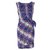 Diane Von Furstenberg Nouvelle robe Della en Python Pop Medium Blue Iris Soie Noir Blanc Violet  ref.89449