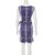 Diane Von Furstenberg Neues Della Kleid in Python Pop Medium Blue Iris Schwarz Weiß Lila  - Ansicht 4