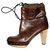 Marni Leather boots Brown  ref.89458