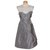 Karen Millen Silver strapless dress Silvery  ref.89603