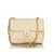Timeless Chanel Bolso bandolera clásico con mini solapa Castaño Beige Cuero  ref.89749