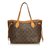 Louis Vuitton Monogram Neverfull PM Brown Leather Cloth  ref.89774