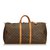 Louis Vuitton Monogramm Keepall 60 Braun Leder Leinwand  ref.89781