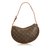 Louis Vuitton Monogram Croissant PM Brown Light brown Dark brown Leather Cloth  ref.89814