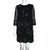 Autre Marque Hand embellished chiffon dress Needle & Thread Black Polyester  ref.89870