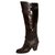 Barbara Bui boots Chestnut Leather  ref.89891