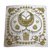 Hermès I cavalieri d'oro Bianco sporco Seta  ref.90108