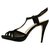 Jenny Packham Glitter evening sandals Black Metallic  ref.90119