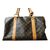 Keepall Louis Vuitton Bolsa de viagem VUITTON - CARRYALL Castanho escuro Lona  ref.90137