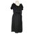 See by Chloé Black cocktail dress Viscose Elastane Satin  ref.90185