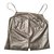 Chanel Leather top. Value of EUR 1000 Silvery  ref.90189