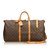 Louis Vuitton Monogram Keepall Bandouliere 55 Brown Leather Cloth  ref.90229
