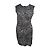 Diane Von Furstenberg Jérsei de seda Preto Branco