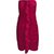 Diane Von Furstenberg Fermina Bandeau-Kleid in Rot Bordeaux Polyester  ref.90388