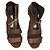 Sandali Ankle Wrap Camilla Skovgaard in pelle castagna - vista 3