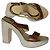 Sandali Miu Miu in pelle e scamosciata marrone beige