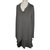 Twin Set Dress Silvery Grey Silk Viscose Elastane  ref.90443