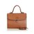 Burberry Leather Satchel Brown  ref.90466