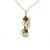 Louis Vuitton Girocollo con pendente metallico Marrone Beige D'oro Pelle Metallo  ref.90494