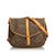 Louis Vuitton Monogram Saumur 35 Brown Leather Cloth  ref.90542