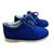 Hogan Trainers lace up shoes Blue Suede  ref.90557