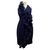 Marchesa Dresses Dark blue Silk  ref.90642