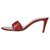 Yves Saint Laurent Mules Red Leather  ref.90646