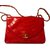 borsa rossa chanel Rosso Pelle  ref.90671
