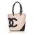 Chanel Totalizador Cambon Line Negro Rosa Cuero  ref.90722
