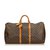 Louis Vuitton Monogram Keepall 60 Brown Leather Cloth  ref.90737
