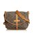 Louis Vuitton Monogram Saumur 30 Brown Leather Cloth  ref.90740