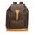 Louis Vuitton Monogram Montsouris GM Brown Leather Cloth  ref.90764