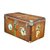 Goyard Mail leather trunk with key Brown  ref.90842