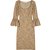 Diane Von Furstenberg Robe de sens Coton Viscose Multicolore Caramel  ref.90924