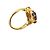 Autre Marque Anello Marquise in oro giallo 18 carati con zaffiri e diamanti D'oro - vista 2