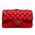 Timeless Chanel Mini 8’´ Red Patent leather  ref.91016