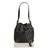 Burberry Leather Drawstring Bucket Bag Black  ref.91080