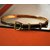 Hermès Bellissimo bracciale vintage placcato in oro 18 carati e lucertola verde scuro D'oro  ref.91185
