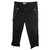 Moschino Cheap And Chic Pantalon court Coton Elasthane Noir  ref.91238