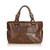 Céline Perforated Leather Boogie Brown  ref.91317