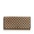 Céline Macadam Jacquard Long Wallet Brown Light brown Leather Cloth  ref.91338