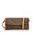 Louis Vuitton Monogram Pouch Twin PM Brown Leather Cloth  ref.91341