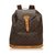 Louis Vuitton Monogram Montsouris GM Brown Leather Cloth  ref.91356