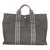 Hermès TOTO Einkaufstasche Grau Baumwolle  ref.91451