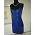 Vestito aderente blu Diane Von Furstenberg in seta e cotone - vista 4