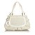 Fendi Zucca Shoulder Bag White Grey Cream Leather Plastic  ref.91530
