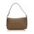 Fendi Zucchino Canvas Shoulder Bag Brown Beige Leather Cloth Cloth  ref.91531