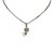 Chanel Rhinestone CC Necklace Silvery Metal  ref.91575