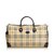 Burberry Haymarket Check Travel Bag Brown Multiple colors Beige Leather Plastic  ref.91598
